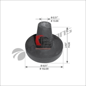 Подушка опорная подкапотная LH/RH FLD, 360.102