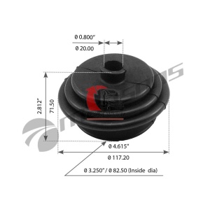 Кожух/пыльник рычага КПП (круг) OD=117.20mm КПП INTER 9200/9400, 120.059