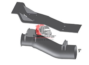 Труба глушителя OD=5" (127mm) (турбина-гофра) VOLVO VNL, 59184