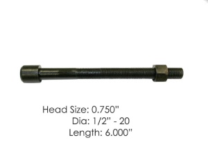 Болт центральный рессоры с гайкой OD=12,7mm L=153mm VOLVO VNL 670 Gen 2 (2003-2019), MSC925