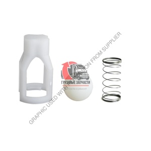 Клапан топливный обратный сепаратора (шарик+пружина) DDE S60/CUM N14®, DVC 101132