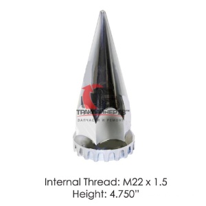 Колпачок декоративный гайки ступицы 33mm хром/пластик/резьба/конус M22x1.5, 562.A4018CP