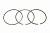 Комплект колец поршневых (6Q) STD DDE S60 14L EGR (Monotherm Piston), DDE 23531252