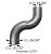 Труба глушителя OD=5" (127mm) (турбина-гофра) FLD DDE S60 12,7L/CUM N14, 740092