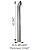 Труба глушителя верхняя часть алюминий OD=5" (127mm)/L=63" (1600mm) FTL, 87031