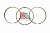 Комплект колец поршневых (6Q) CAT C12, M-RSC12E