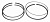 Комплект колец поршневых (6Q) DDE S60 12.7L (2.5MM FIRE RING)®, DDE 23503747