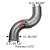 Труба глушителя OD=5" (127mm) (турбина-гофра) FLD CAT/3406E/C15/DDE S60, 740091