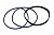 Комплект уплотнений гильзы (6Q) (08929176 (2шт)+08929013 (1шт) DDE S60, A-23531502KT