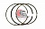 Комплект колец поршневых (6Q) CUM ISX EGR, KMP-2881682