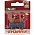 Лампочка 2-ух конт. желтая с пластик.цоколем 12V 27/8W®, SYL 3157KNA